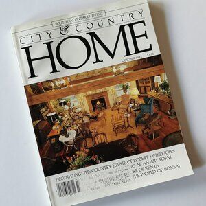 October 1984 City & Country Home Magazine Cdn Toronto Robert Meiklejohn Vintage
